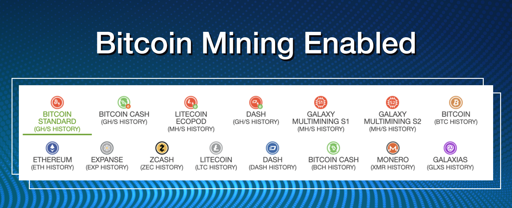 Bitcoin Mining Enabled